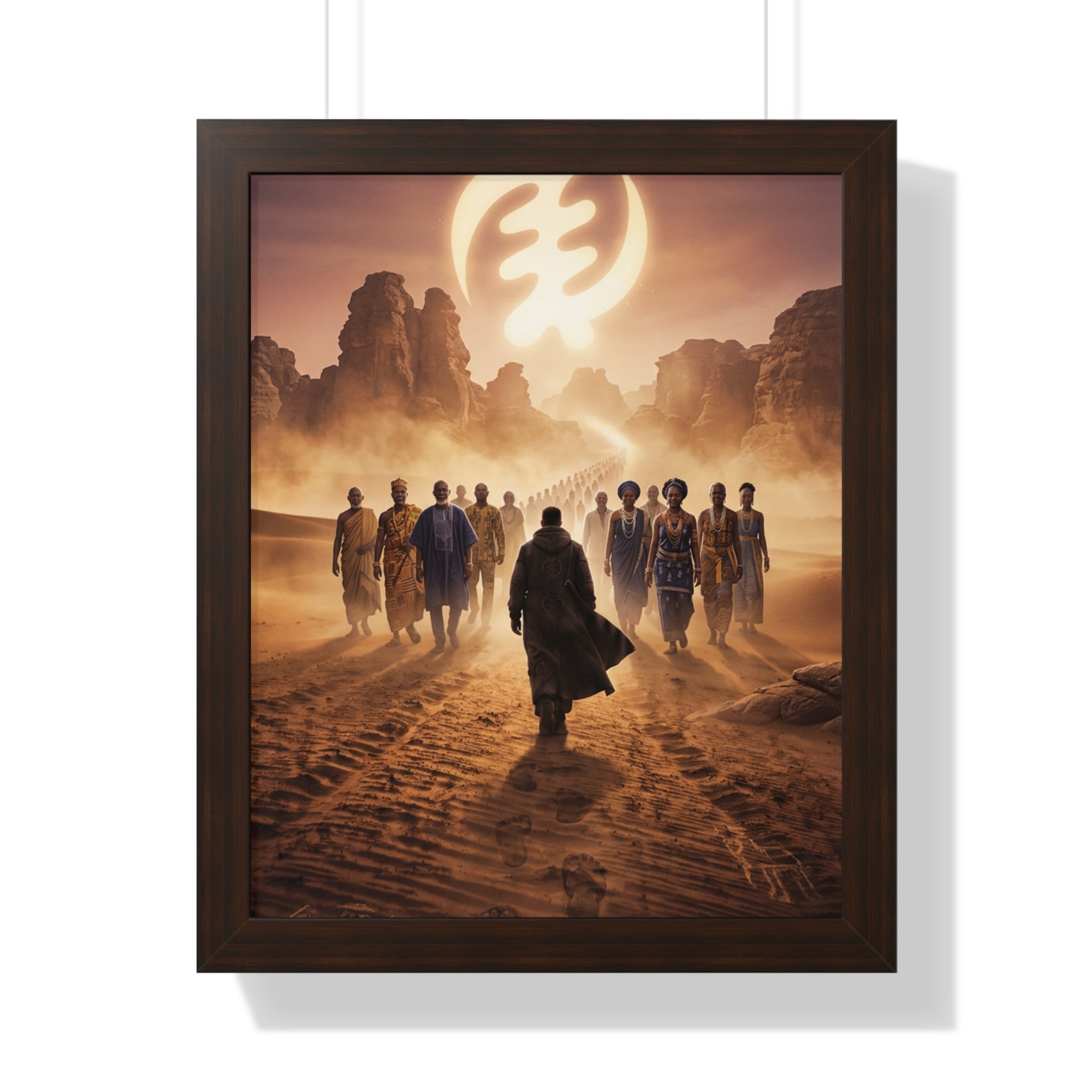 African Lineage – African Heritage Canvas Wall Art | Ancestral Journey Afrocentric Poster