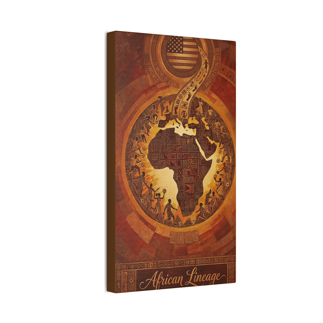 African Lineage Canvas Art - Stretched Wall Decor