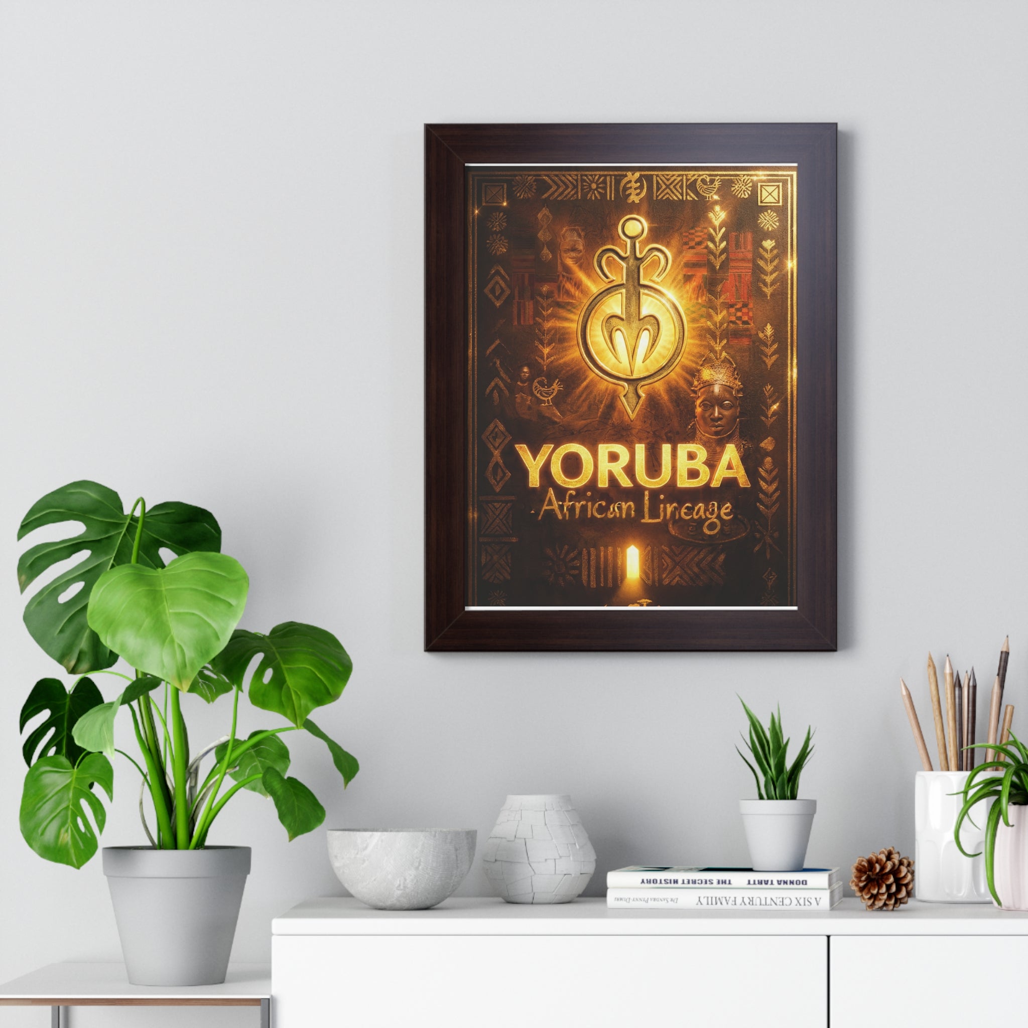 Yoruba Spiritual Symbolism Canvas – African Heritage Wall Art