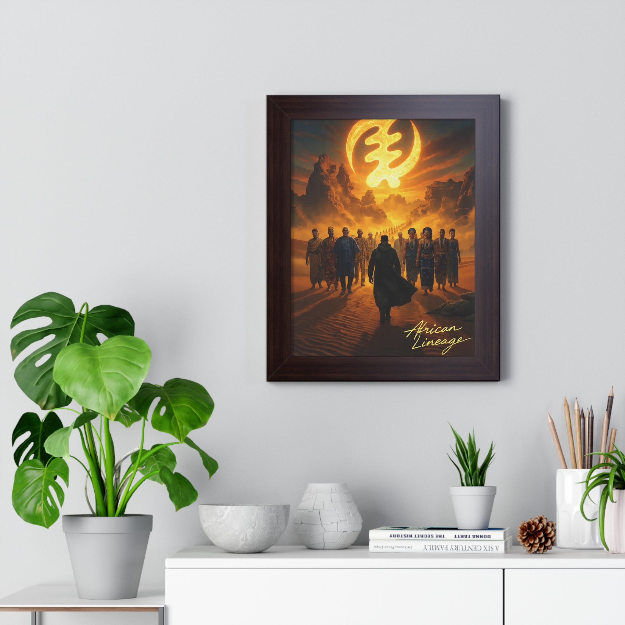 African Lineage – African Heritage Canvas Wall Art | Ancestral Journey Afrocentric Poster