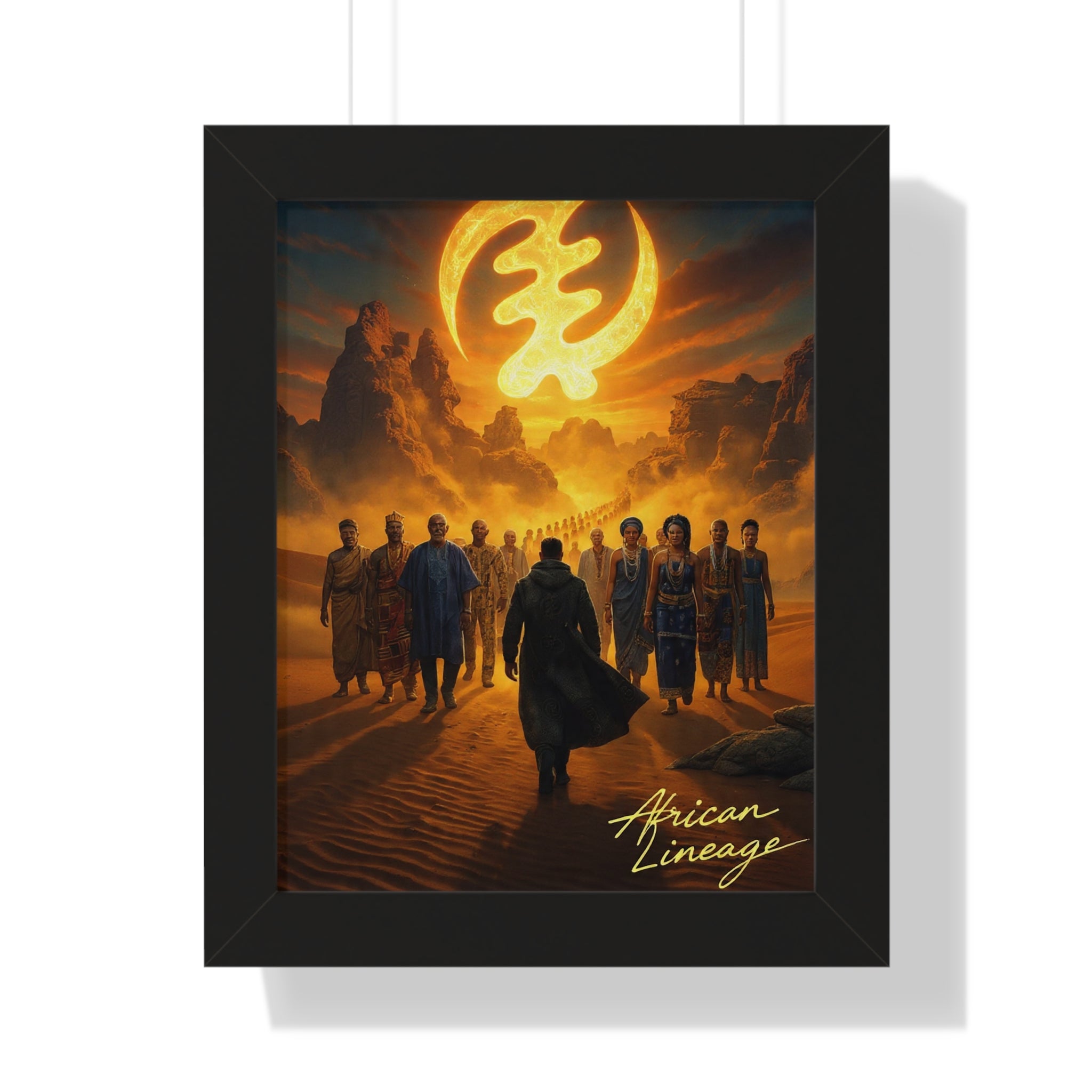 African Lineage – African Heritage Canvas Wall Art | Ancestral Journey Afrocentric Poster