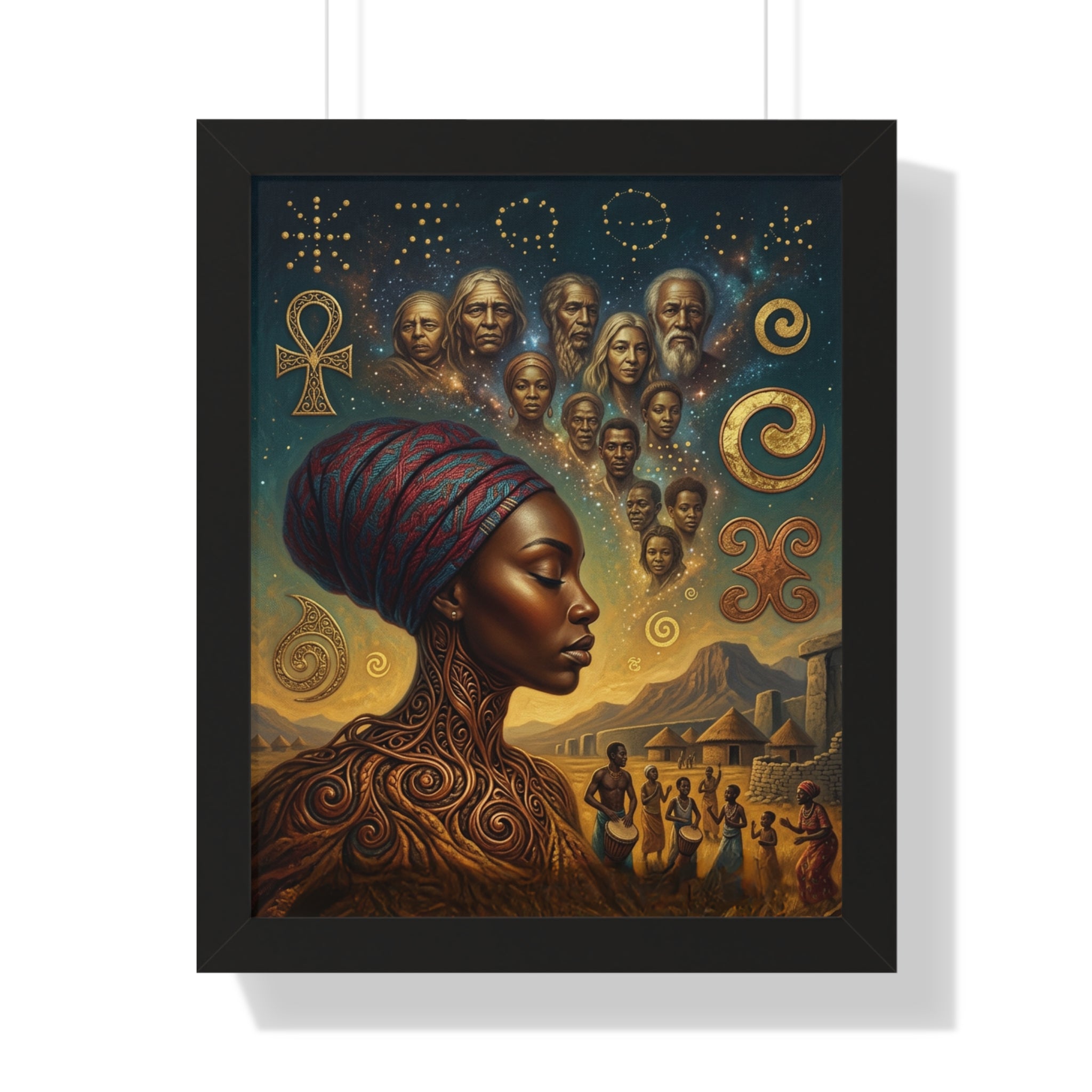 African Ancestry Wall Art – Spiritual Heritage Canvas Print