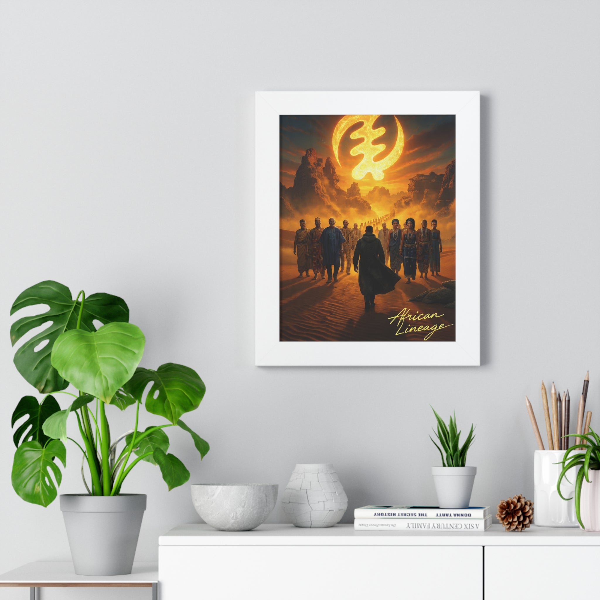 African Lineage – African Heritage Canvas Wall Art | Ancestral Journey Afrocentric Poster