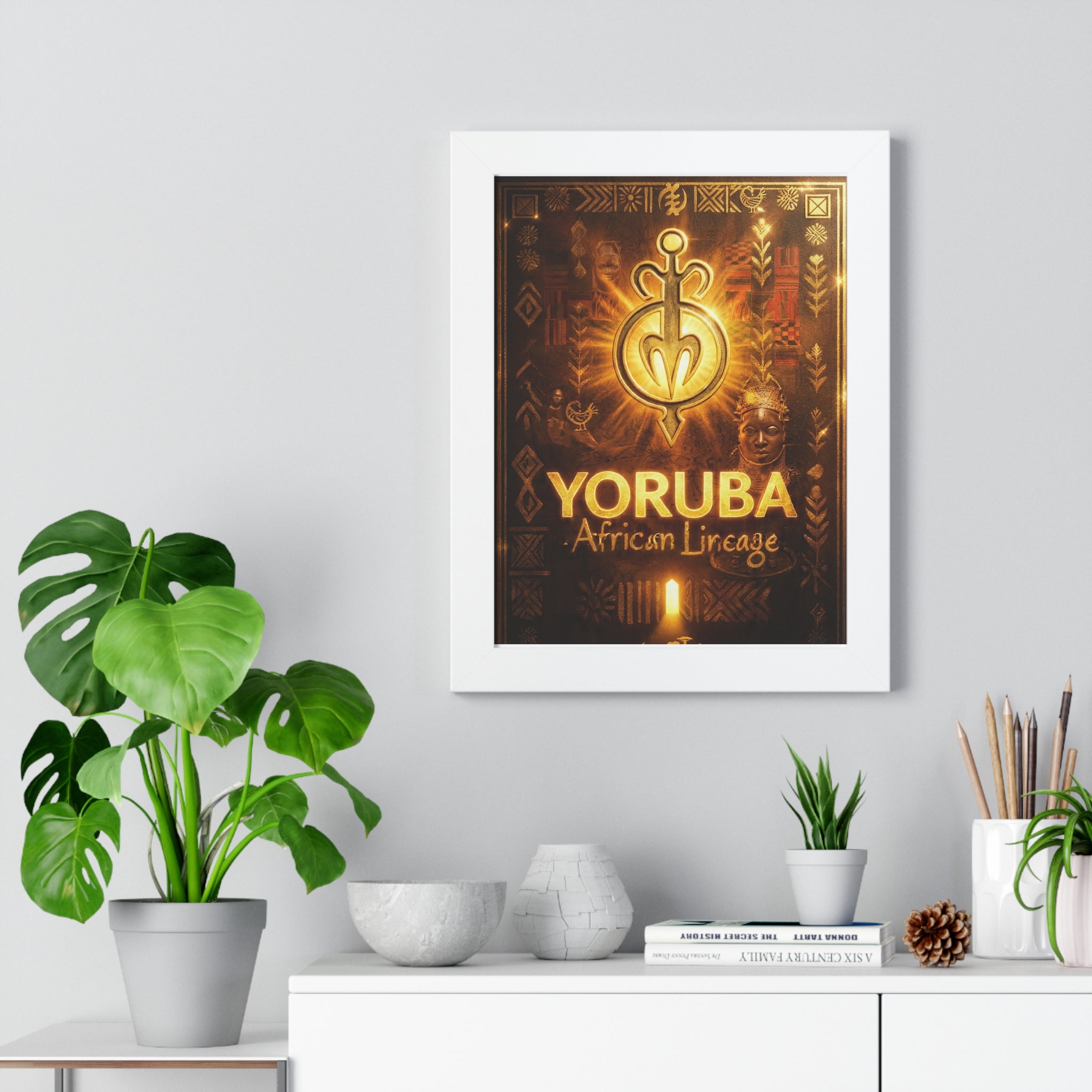 Yoruba Spiritual Symbolism Canvas – African Heritage Wall Art