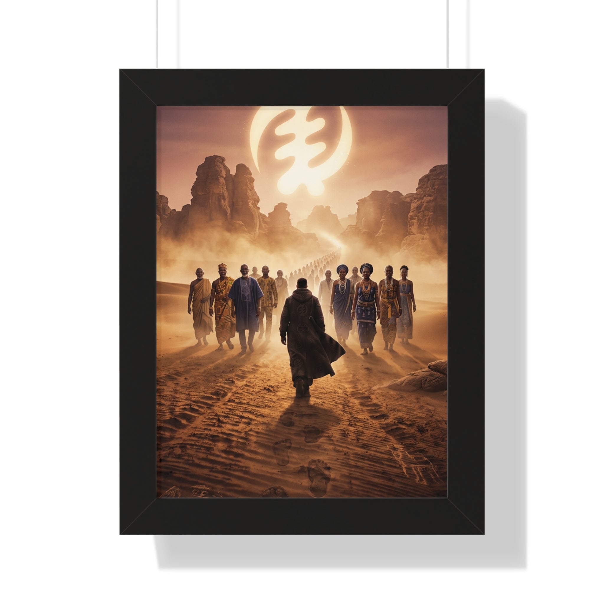 African Lineage – African Heritage Canvas Wall Art | Ancestral Journey Afrocentric Poster