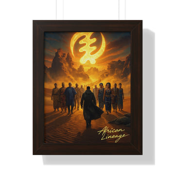 African Lineage – African Heritage Canvas Wall Art | Ancestral Journey Afrocentric Poster