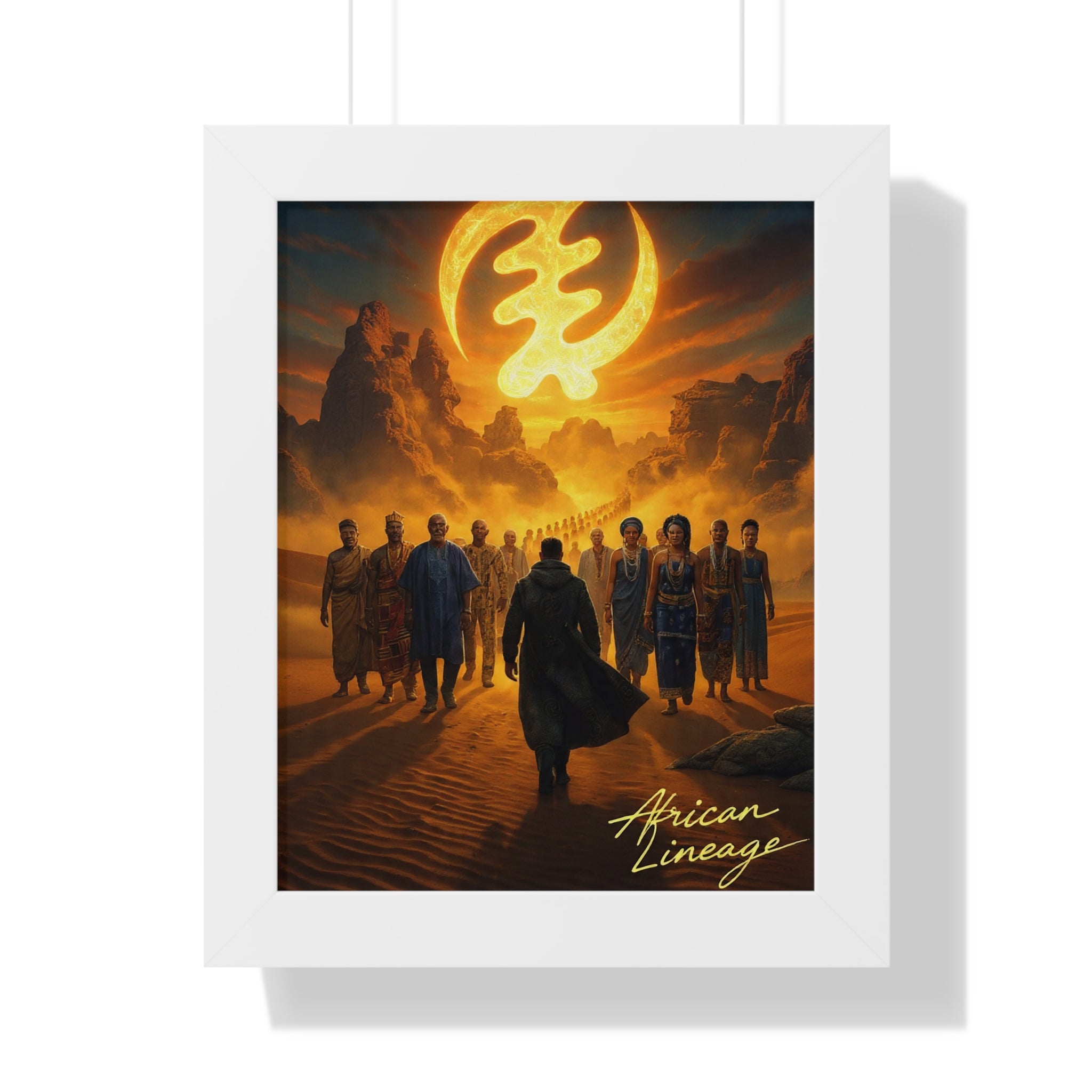 African Lineage – African Heritage Canvas Wall Art | Ancestral Journey Afrocentric Poster