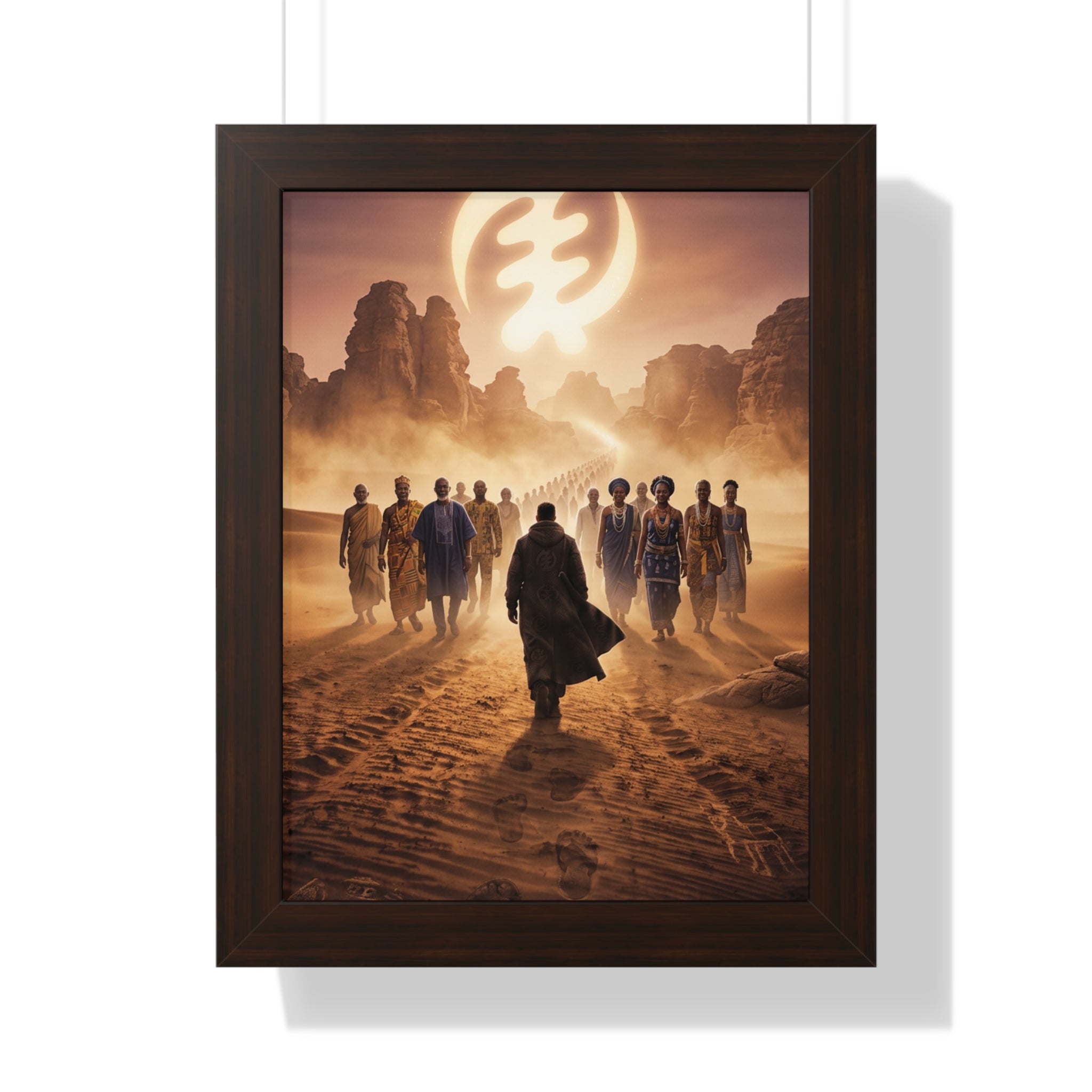 African Lineage – African Heritage Canvas Wall Art | Ancestral Journey Afrocentric Poster